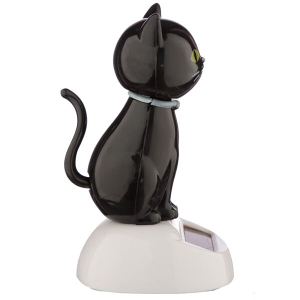 FF113_006 Collectable Solar Powered Pal - Lucky Black Cat