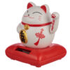 FF26_002 Cute Waving Maneki Neko Cat Design Solar Pal
