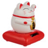FF26_003 Cute Waving Maneki Neko Cat Design Solar Pal
