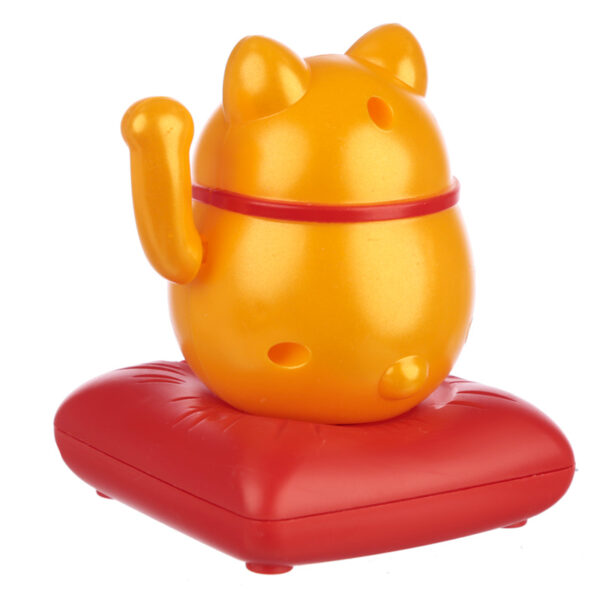 FF26_007 Cute Waving Maneki Neko Cat Design Solar Pal