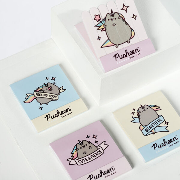 NAIL127_002 Nail File Matchbook - Pusheen the Cat Pusheenicorn