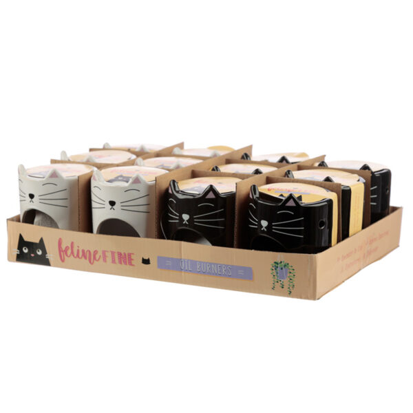 OB300_006 Ceramic Feline Fine Cat Oil Burner