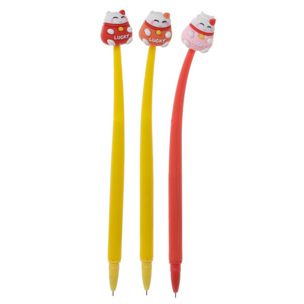 PEN186_001 Novelty Maneki Neko Lucky Cat Fine Tip Pen