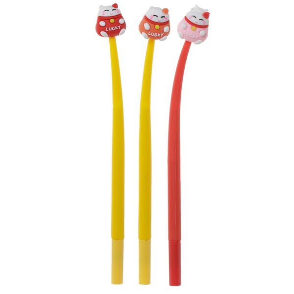 PEN186_002 Novelty Maneki Neko Lucky Cat Fine Tip Pen