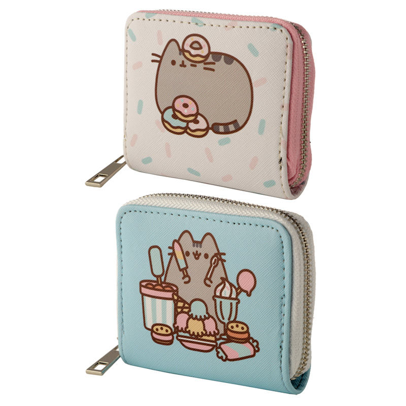 PUR109_001 Small Zip Around Wallet - Pusheen the Cat Foodie