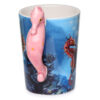 SMUG07_002 Fun Novelty Ceramic Mug - Sealife Design Seahorse Shaped Handle