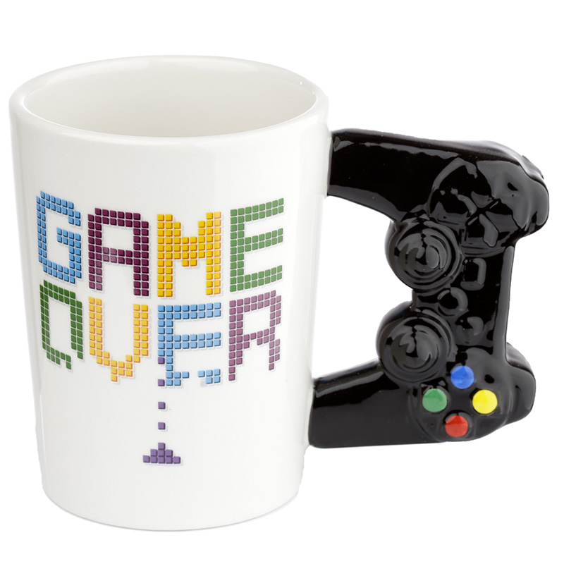Fun Collectable Ceramic Mug - Game Controller Shaped Handle