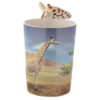 Ceramic Safari Printed Mug with Giraffe Head Handle