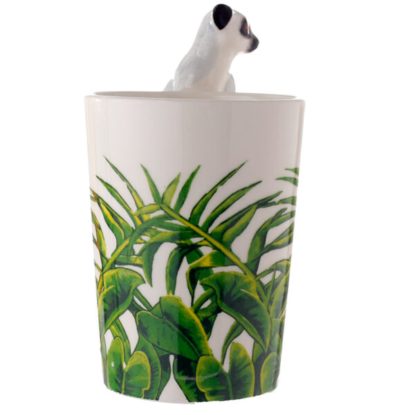 Novelty Ceramic Jungle Mug - Lemur Shaped Handle