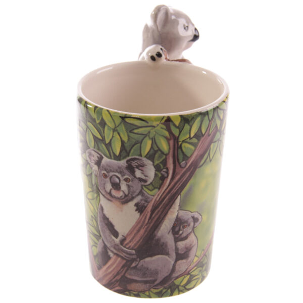 Novelty Ceramic Jungle Mug -  Koala Shaped Handle