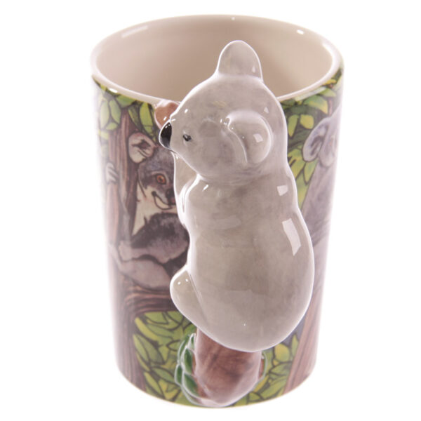 Novelty Ceramic Jungle Mug -  Koala Shaped Handle