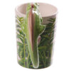 Novelty Ceramic Rainforest Mug -  Decal Chameleon Shaped Handle