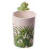 Novelty Ceramic Rainforest Mug -  Decal Chameleon Shaped Handle