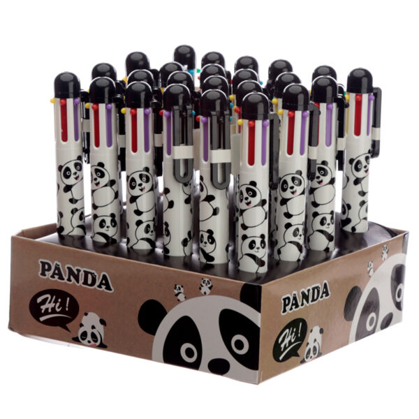 STA103_005 Multi Colour Pen (6 Colours) - Panda