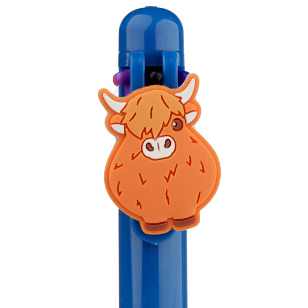 Multi Colour Pen (6 Colours) - Highland Coo Cow