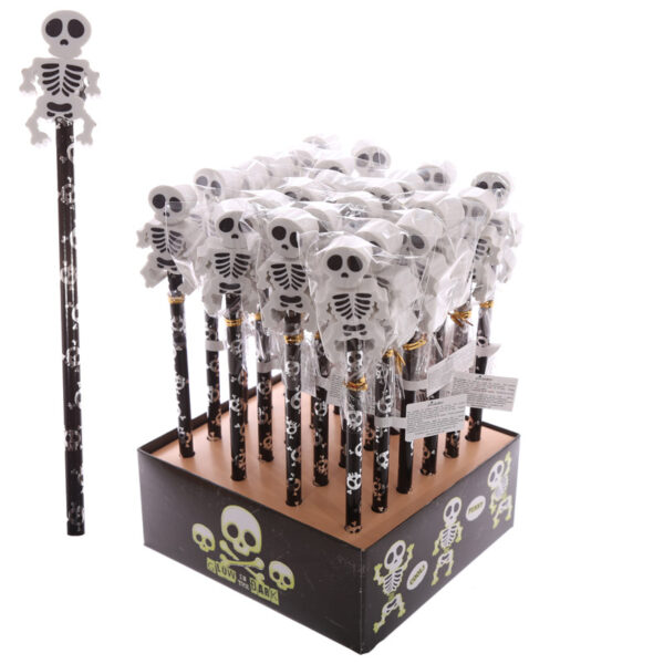 STA45_001 Novelty Kids Skeleton Design Pencil and Eraser