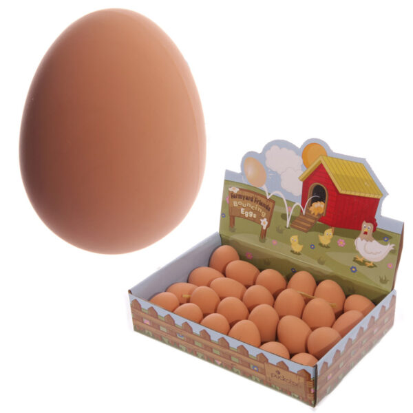TY300B_001 Fun Novelty Bouncing Rubber Egg