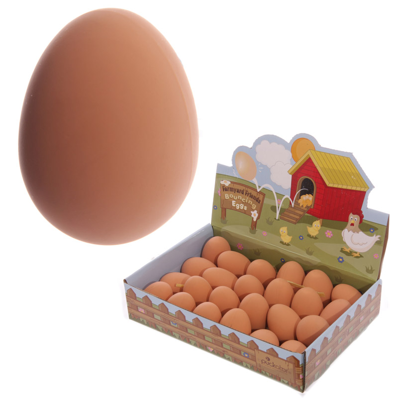 TY300B_001 Fun Novelty Bouncing Rubber Egg