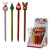XPEN09_001 Novelty Christmas Topper Festive Novelty Pen