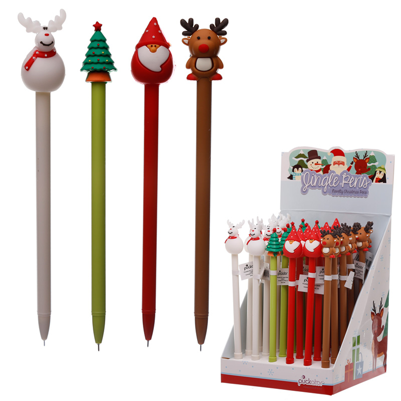 XPEN09_001 Novelty Christmas Topper Festive Novelty Pen
