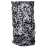 BAND12_002 Neck Warmer Tube Scarf - Black & White Graffiti