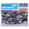 BAND12_003 Neck Warmer Tube Scarf - Black & White Graffiti