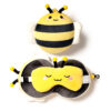 CUSH309_001 Relaxeazzz Travel Pillow & Eye Mask - Adorabugs Bee