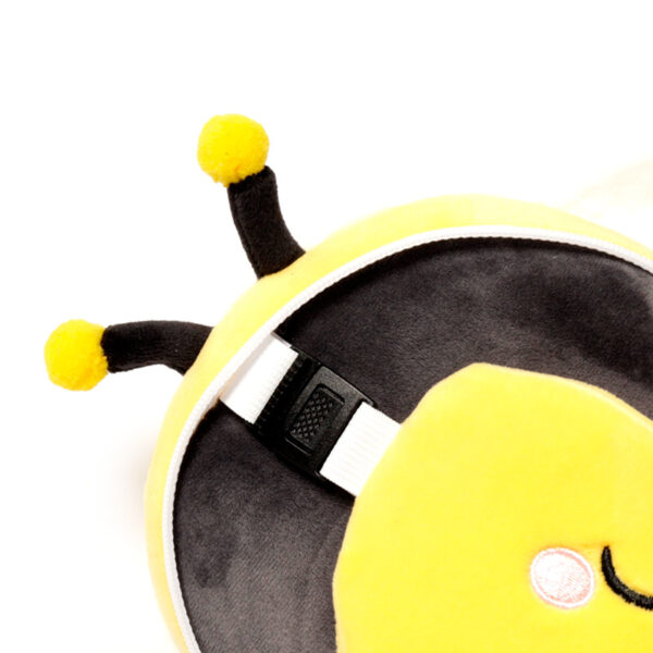 CUSH309_005 Relaxeazzz Travel Pillow & Eye Mask - Adorabugs Bee