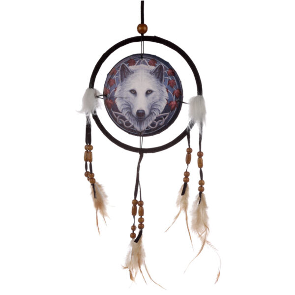 DCPB06N_001 Dreamcatcher (Small) - Lisa Parker Guardian of the Fall Wolf