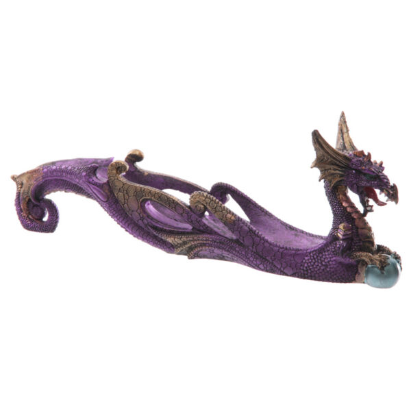 Ashcatcher Incense Stick Burner - Celtic Scroll Dark Legends Dragon