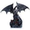 DRG519_001 Dark Legends Wings of Magic Silver Castle Guardian Dragon