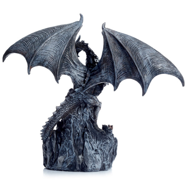 DRG519_003 Dark Legends Wings of Magic Silver Castle Guardian Dragon