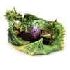 DRG548_004 Ashcatcher Incense Stick Burner - Dark Legend Earth Dragon Egg