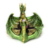 DRG548_005 Ashcatcher Incense Stick Burner - Dark Legend Earth Dragon Egg