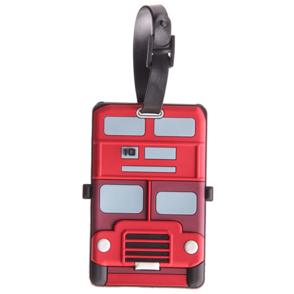LON57_002 PVC Luggage Tag - London Icons London Bus