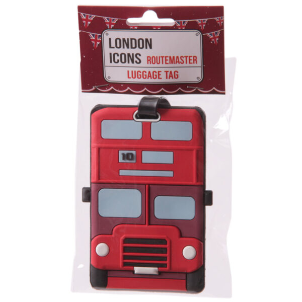 LON57_004 PVC Luggage Tag - London Icons London Bus