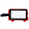 LON65_003 PVC Luggage Tag - London Souvenir London Bus