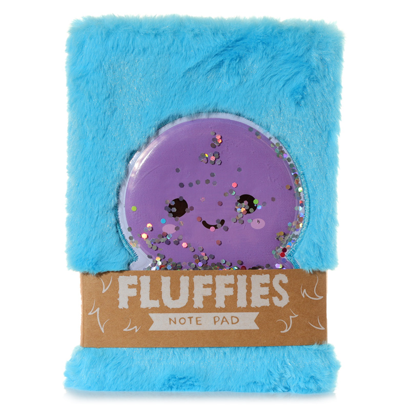 Fluffy Plush Notebook - Adoramals Octopus