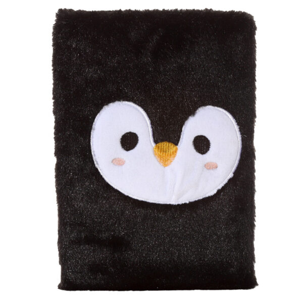 Fluffy Plush Notebook - Adoramals Penguin