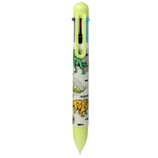 Multi Colour Pen (6 Colours) - Dinosauria