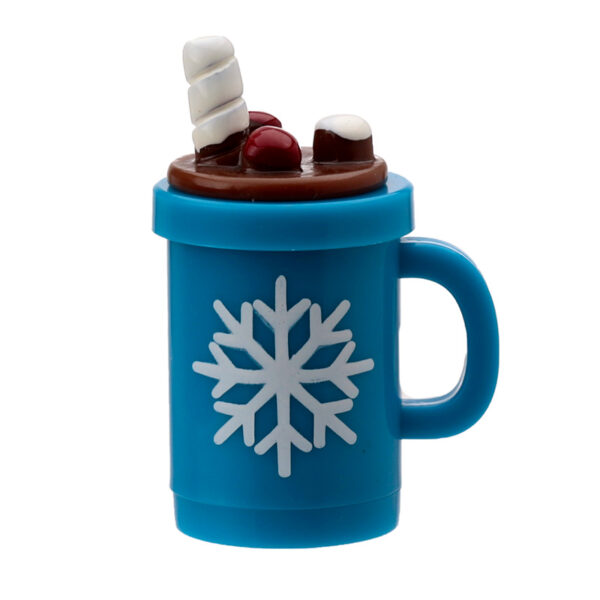 XLIP152_006 Lip Balm in Shaped Holder - Cosy Hot Chocolate