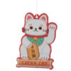 2 x Scented Air Freshener -   White Maneki Neko Lucky Cat Jasmine