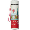 Reusable Stainless Steel Hot & Cold Insulated Drinks Bottle, Digital Thermometer, London Icons