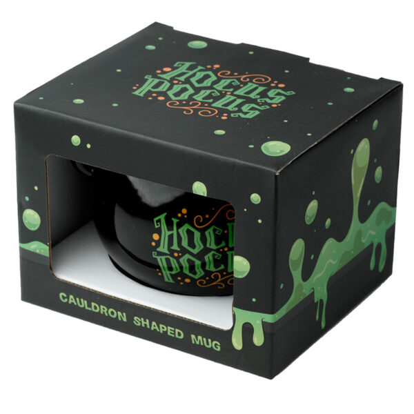 MUG409_006 Hocus Pocus Black Cauldron Ceramic Shaped Mug