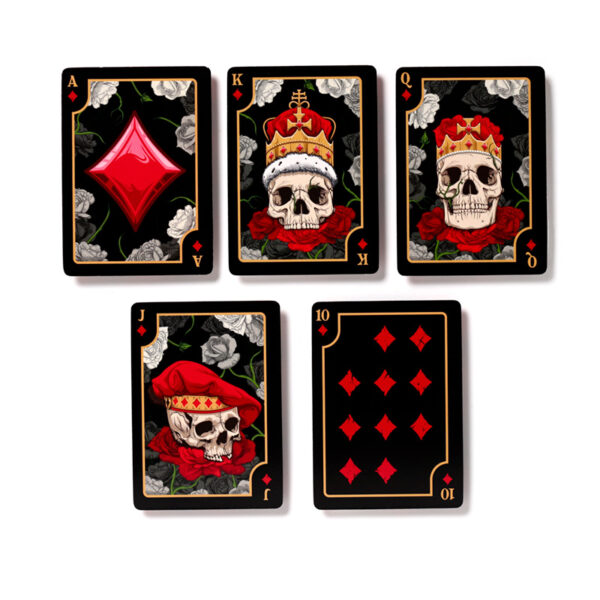 Standard Deck of Playing Cards - Skulls and Roses