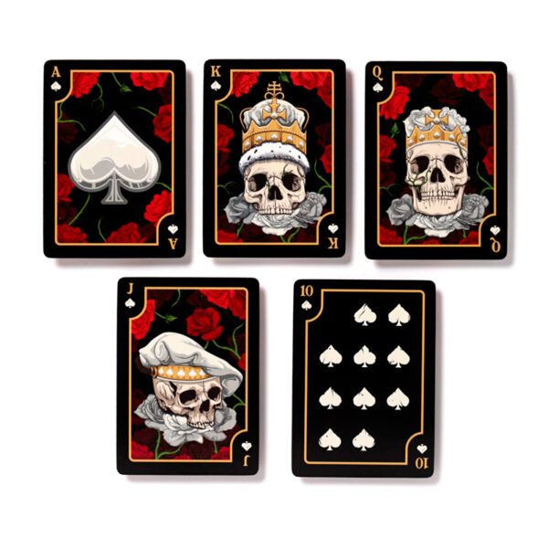 Standard Deck of Playing Cards - Skulls and Roses