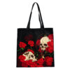 BAG211_001 Tote Shopping Bag - Skulls and Roses