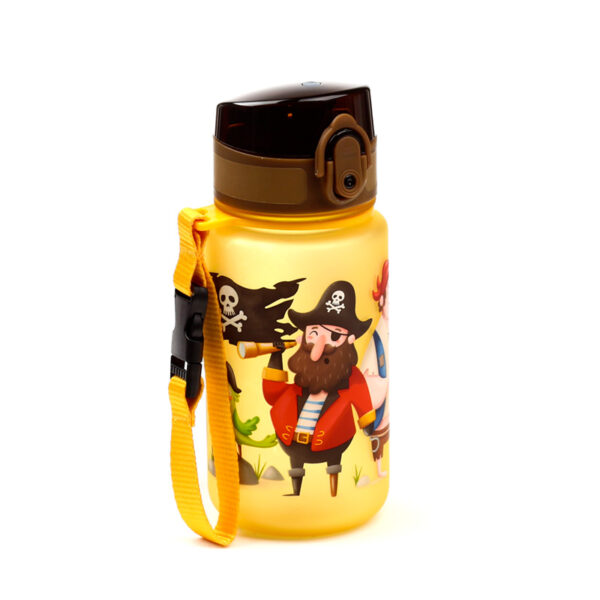 Shatterproof Pop Top Children's Water Bottle -Jolly Rogers Pirates 350ml