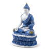 Decorative White & Blue Thai Buddha - Lotus