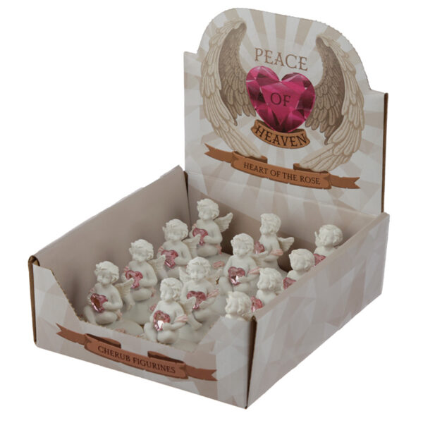 CHE129_005 Collectable Peace of Heaven Cherub - Heart of the Rose